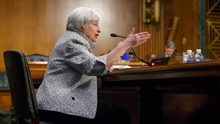 Sieht ihre Aufgabe darin, den Menschen zu helfen: Janet Yellen. Keystone