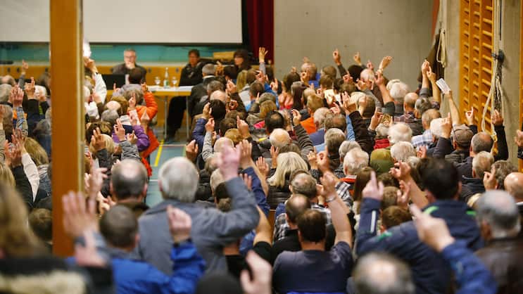 Dauerdruck auf den Steuerfuss: Abstimmung an der Gemeindeversammlung.