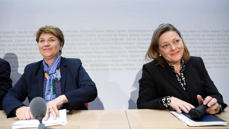 Die beiden nominierten CVP-Bundesratskandidatinnen: Viola Amherd (l.) und Heidi Zgraggen.