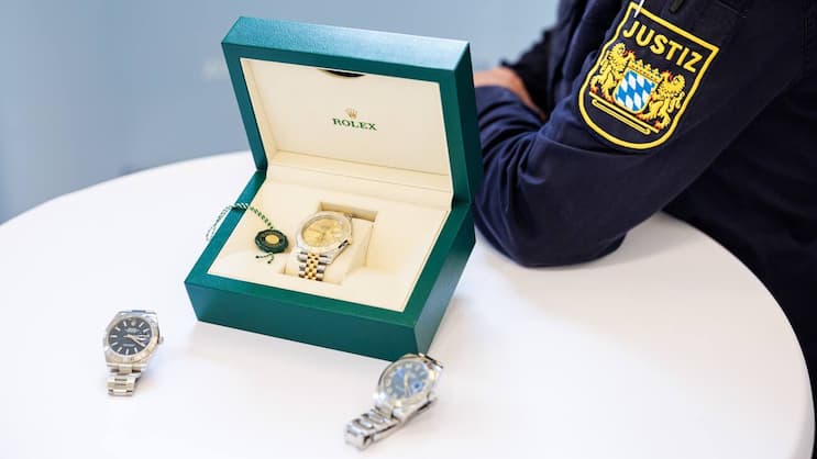 Drei sichergestellte Rolex-Uhren in Bayern im Wert von rund 45’000 Euro.