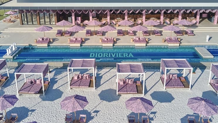 Nur Rares ist Wahres: Der Pop-up-Beach-Club von Dior an der Shellona Beach in Saint-Tropez.