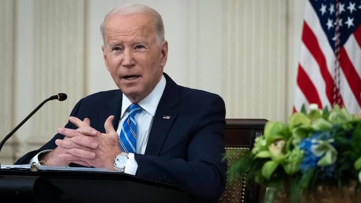 Joe Biden trägt hier wahrscheinlich eine Rolex Datejust.