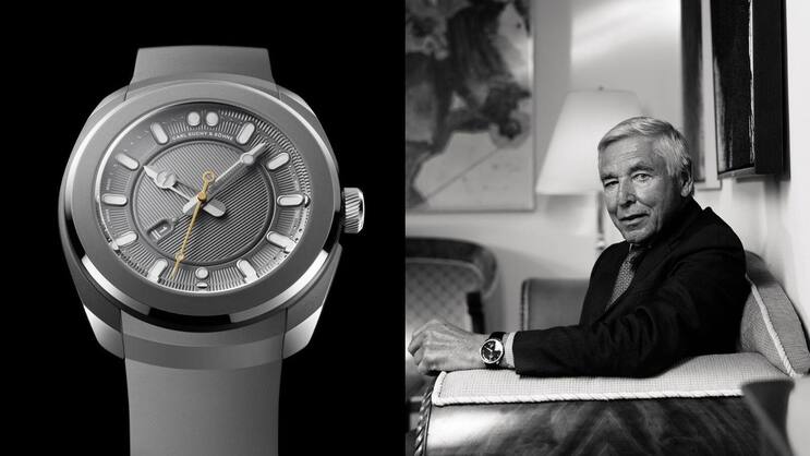 Das neuste Modell von Carl Suchy: Die Belvedere Titan. Und Mitbesitzer Peter Brabeck-Lemathe.