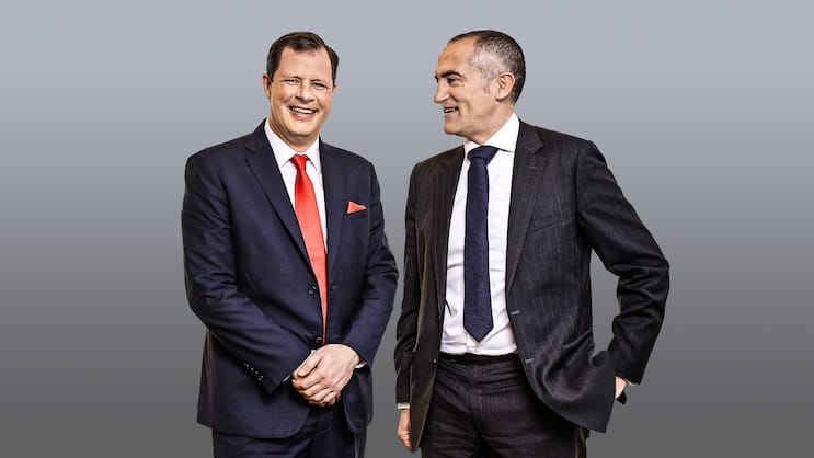 Doppelt betroffen: Covid-19 und der harte Franken vermiesen Schindler-CEO Thomas Oetterli (l.) und -Präsident Silvio Napoli das Geschäft.