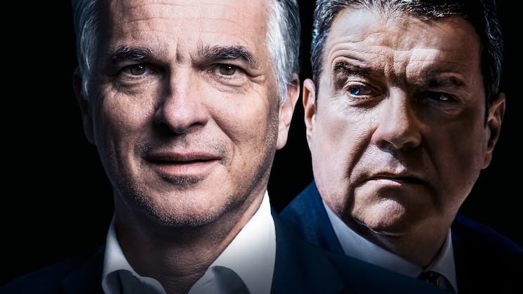 UBS-Granden am Ziel: Sergio Ermotti und Colm Kelleher.
