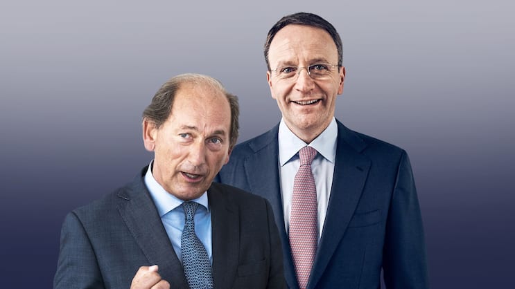 Gute Aussichten: Zum aktuellen Kurs ist Nestlé unter CEO Mark Schneider (r.) und Präsident Paul Bulcke ein klarer Kauf.