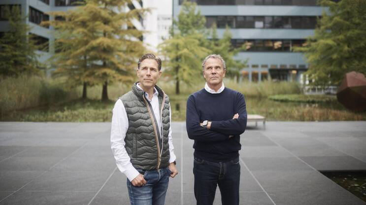 Molekularbiologe Michael Sidler (l.) und Unternehmer Peter Niederhauser ergänzen sich gut, heisst es in der Branche.