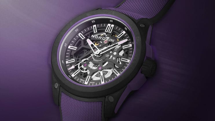 Norqain lanciert limitierte Wild One Skeleton in Dunkelviolett.