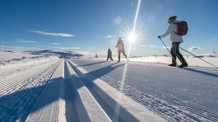 Langlauf am Skeikampen.