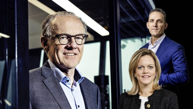 Raiffeisen-Präsident Thomas Müller (l.) tritt ab. Sandra Lathion hat die Wahl des neuen CEO Gabriel Brenna gesteuert.