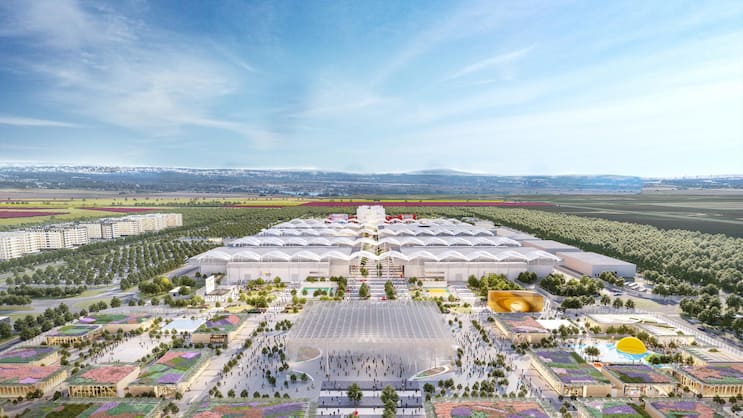 So soll es 2027 aussehen: Visualisierung des Expo-Geländes.