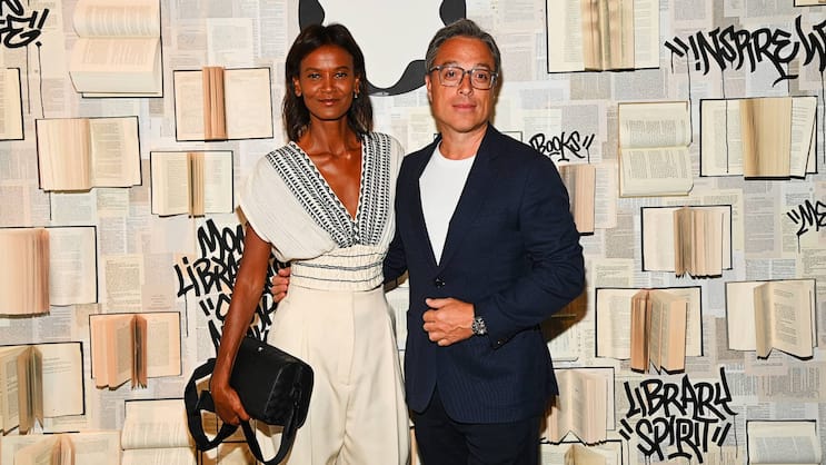 Montblanc-Chef Nicolas Baretzki mit Model Liya Kebede an einem Event in New York: Wer hat ihn von Richemont abgeworben?