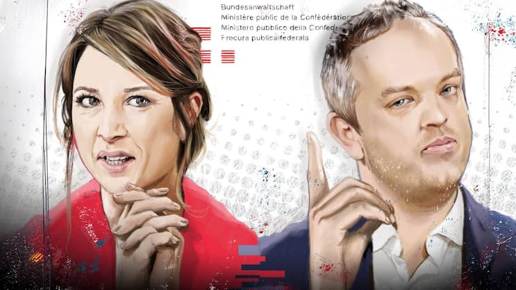 Die Tessiner Nationalrätin Greta Gysin und der Waadtländer Nationalrat Raphaël Mahaim.