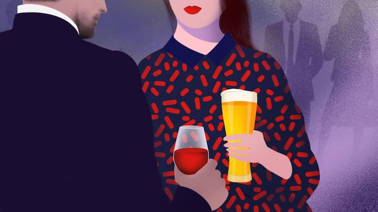 Bier, Drinks und Wein, so soll es sein. Wir stossen an.