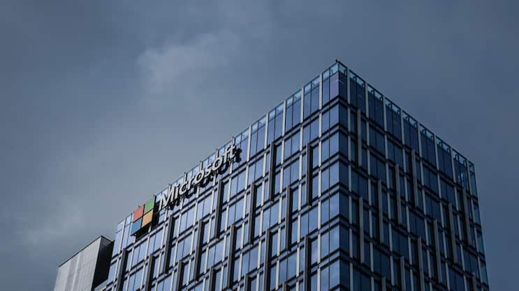Der Sitz von Microsoft in Belgrad.
