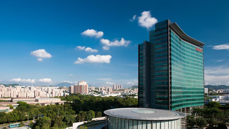 Der Huawei-Hauptsitz in Shenzhen (China).