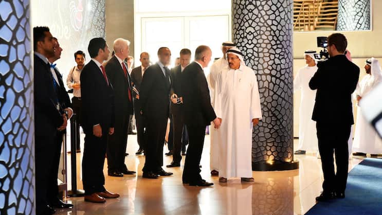 Der Geschäftsmann Khalaf Al Habtoor aus Dubai kritisierte die US-Angriffe auf den Iran und brach damit ausnahmsweise mit der Zurückhaltung der Elite der Vereinigten Arabischen Emirate in öffentlichen Äußerungen. Omar Albam/Associated Press