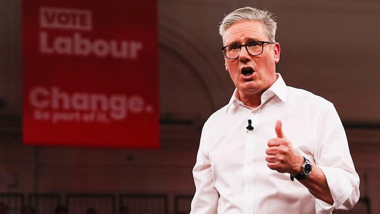 Keir Starmer mit seiner PRX: Die coole Uhr für Nichtangeber.