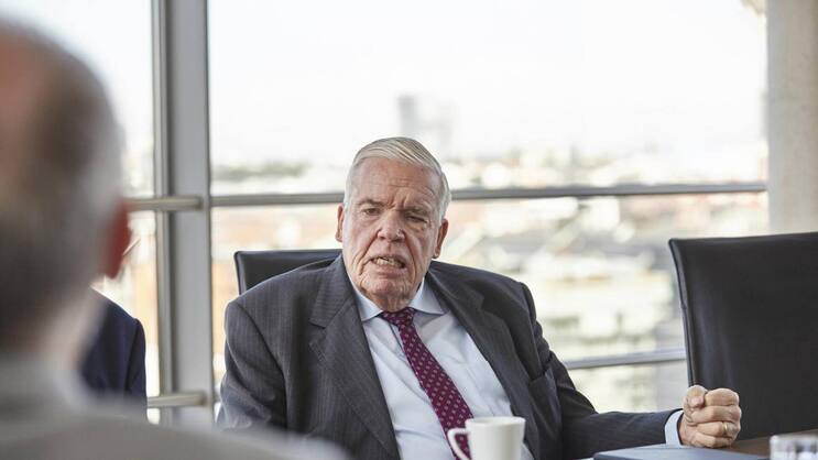 Patron Klaus-Michael Kühne: Sein Logistikunternehmen ist ab September nicht mehr unter den Blue Chips zu finden.