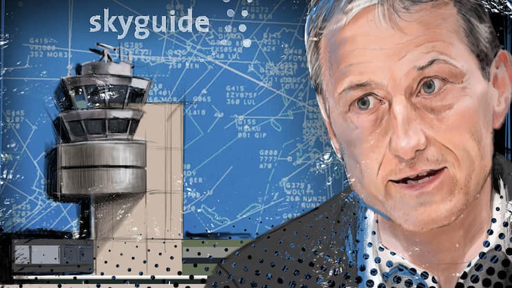 Peter Merz (58) ist CEO des Flugsicherungsunternehmens Skyguide.