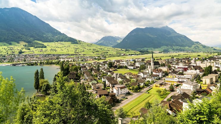 Blick auf die Ennetbürgen in Nidwalden.