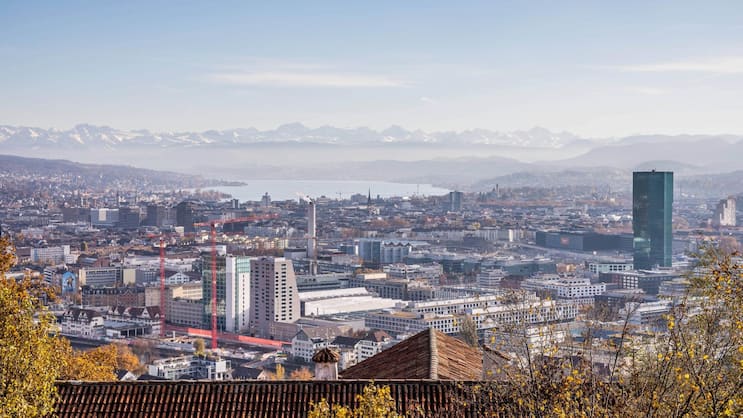 Blick über Zürich.
