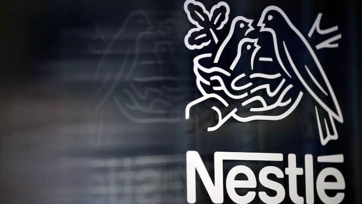 Schriftzug und Logo von Nestlé.