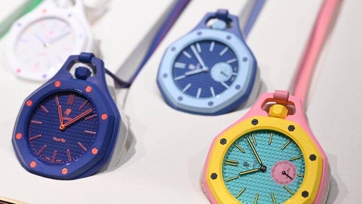 Die Uhr von Audemars Piguet und Swatch.