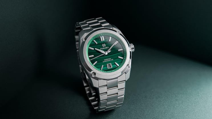 Formex Essence 41 Malachite: Das Zifferblatt macht jede Uhr zu einem Unikat.