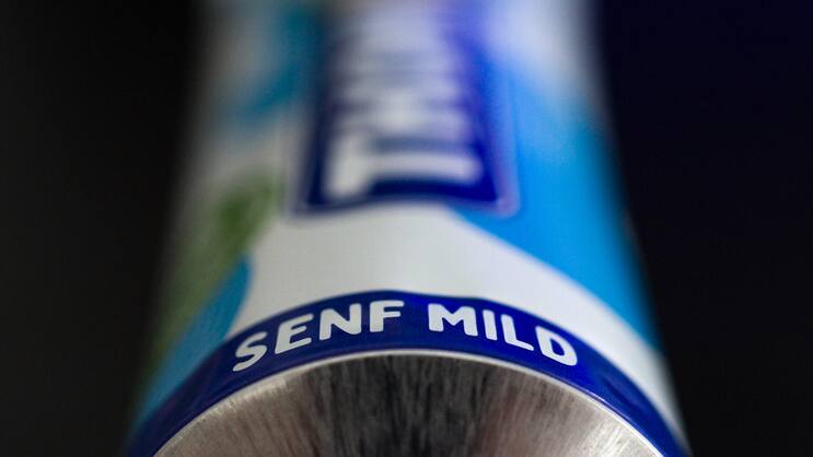 Mild und fast immer aus der Tube: Nestlé produziert mehr als 2000 Tonnen Thomy-Senf pro Jahr.