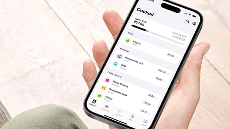One-App von Viseca: Wallet-App zur Verwaltung der Kreditkarten.