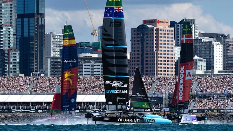 Beim SailGP ist Rolex als Sponsor ganz vorne mit dabei.
