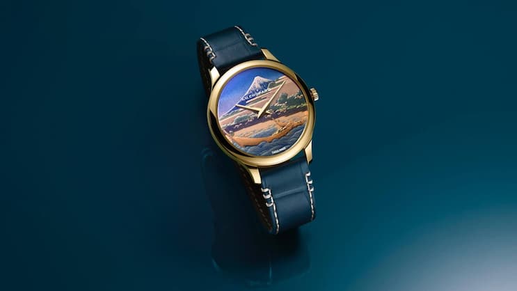 Die L.U.C XP Urushi Ukiyo-e ist eine auf acht Stück limitierte Uhr aus der neuen Serie. Ihr Zifferblatt zeigt eine Ansicht des Bergs Fuji.
