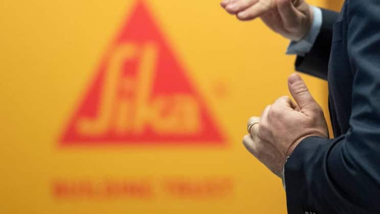 Bilanzmedienkonferenz von Sika: Der Bauchemiekonzern ist im Geschäftsbericht-Ranking ganz zuoberst.