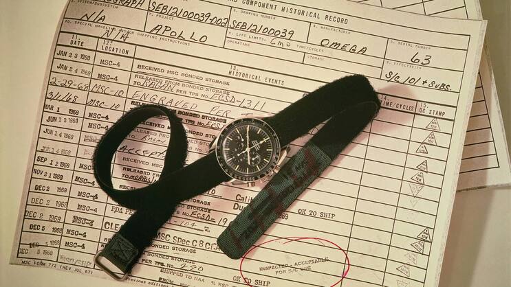 Eine Speedmaster aus den 60er-Jahren mit Zertifikat.