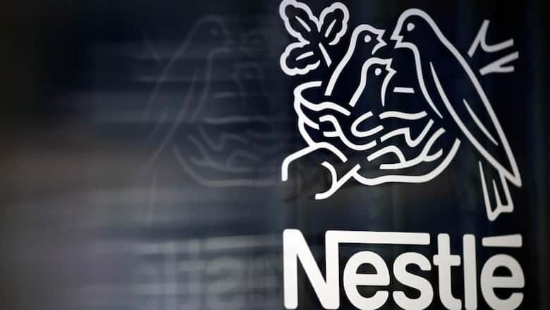 Schriftzug und Logo von Nestlé.