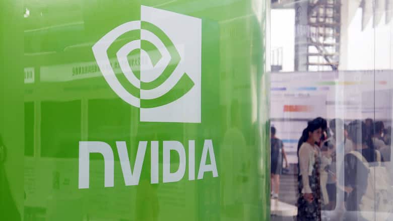 Nvidia-Stand an einer Konferenz in Shanghai im September 2024.