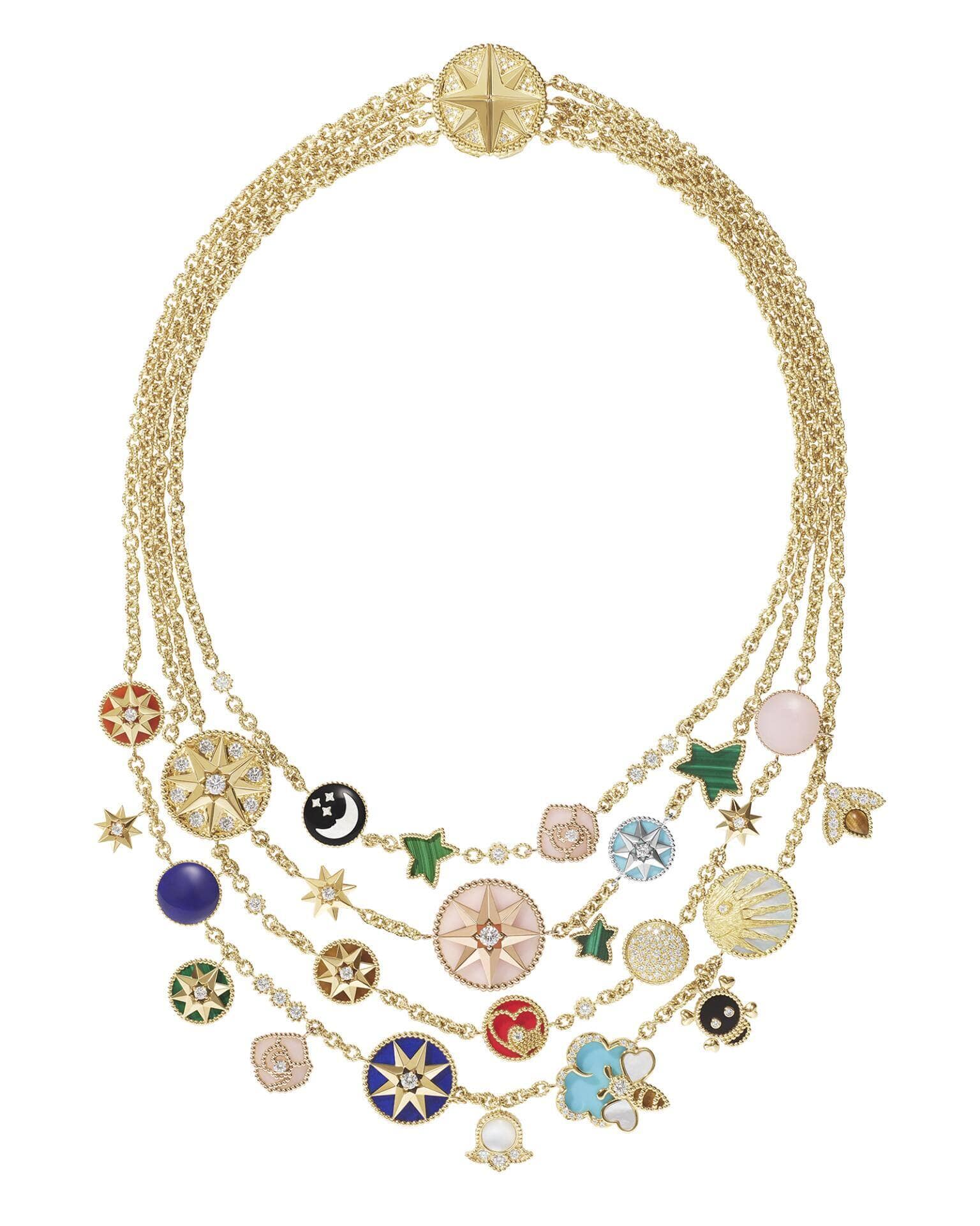 Vor zehn Jahren erblickte Diors Schmucklinie Rose des vents das Licht der Welt. Zum Jubiläum schuf Victoire de Castellane, Kreativdirektorin für Schmuck, neue romantisch–üppige Stücke.