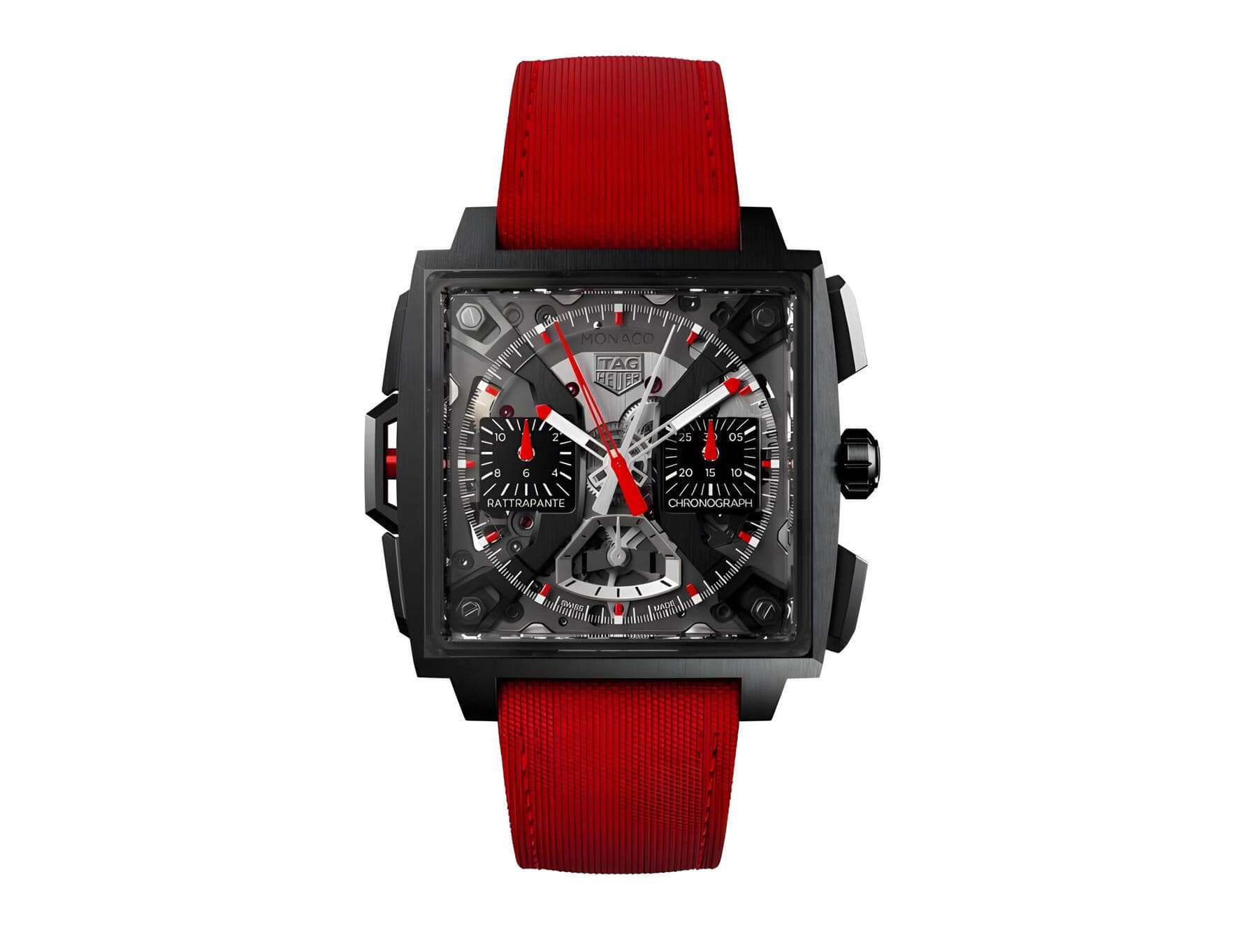 TAG Heuer Monaco Split-Seconds Look, Kaliber, Materialien, Preis – viermal top und schwer zu toppen: In dieser kühnen Neuheit steckt massig TAG-Heuer-Pioniergeist. 135 000 Fr.