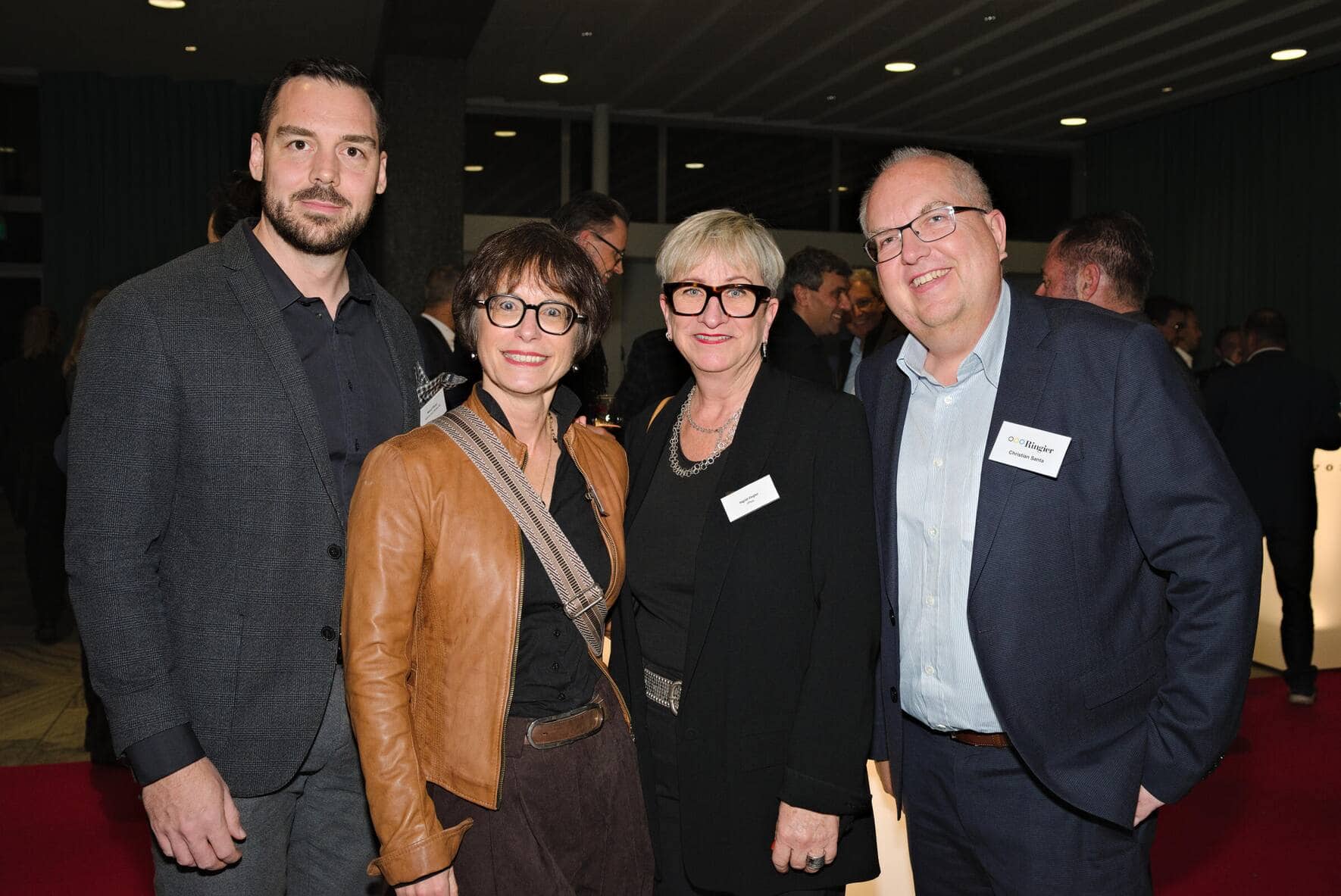 Marco Pfister, Adisfaction-Annex AG; Monika Schreiner, LGT Gruppe Holding AG; Ingrid Ziegler, zPlus; Christian Santa, Ringier Advertising