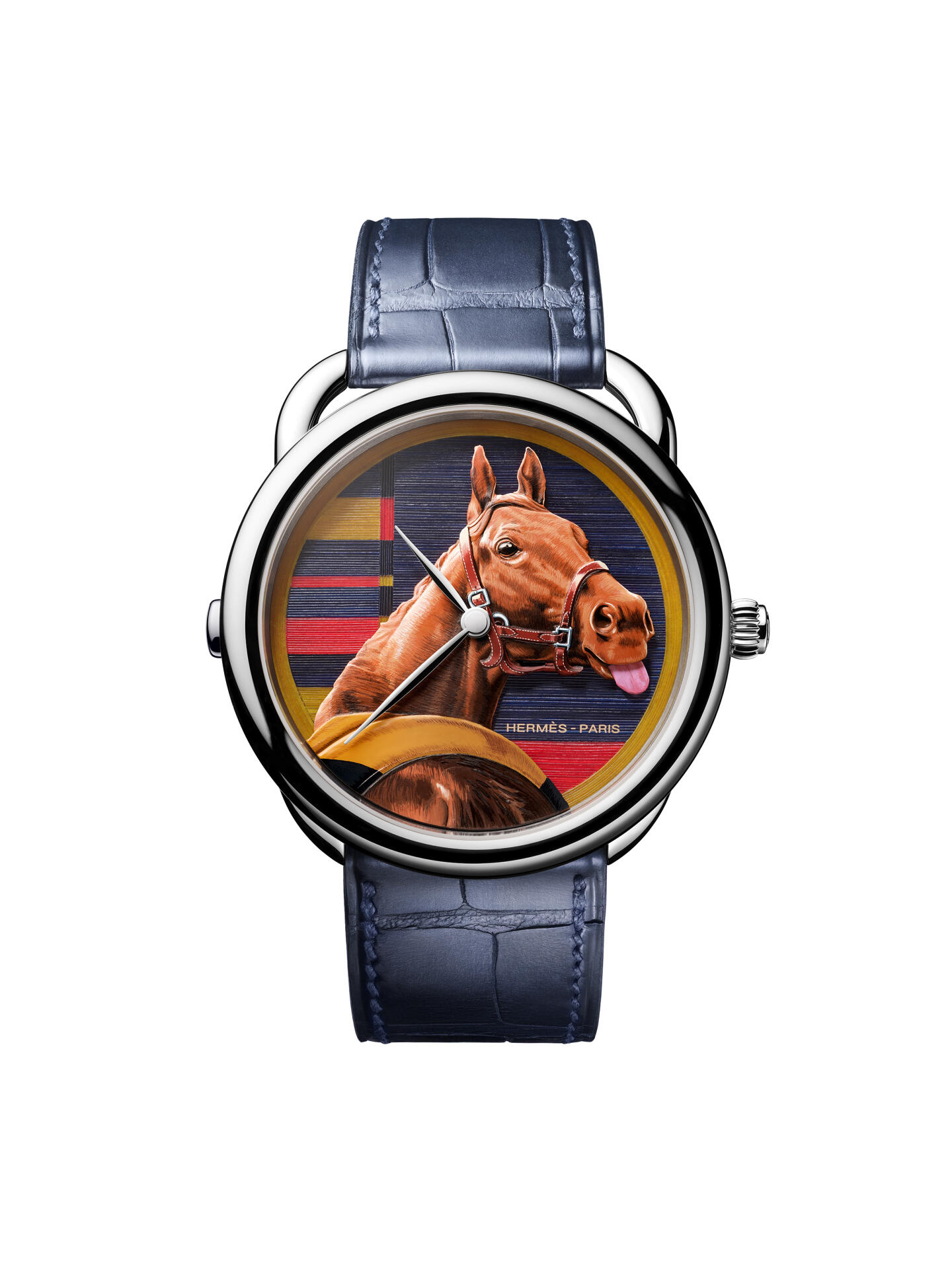 <p>Arceau Rocabar de Rire</p>
<p>Eine augenzwinkernde Demonstration des Savoir-faire: Auf Knopfdruck streckt das schöne Pferd die Zunge heraus.</p>