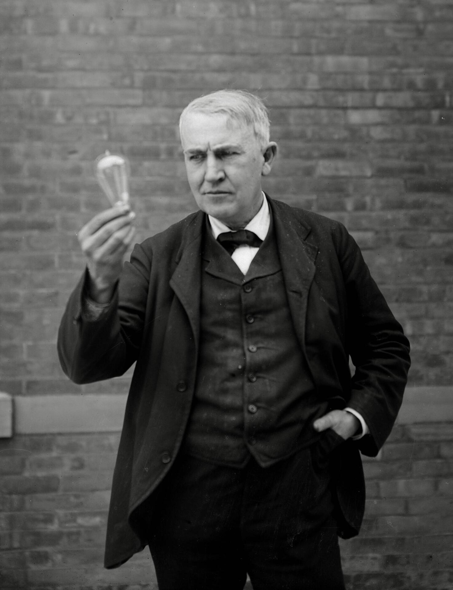 <p>Erfinder Thomas Alva Edison.</p>