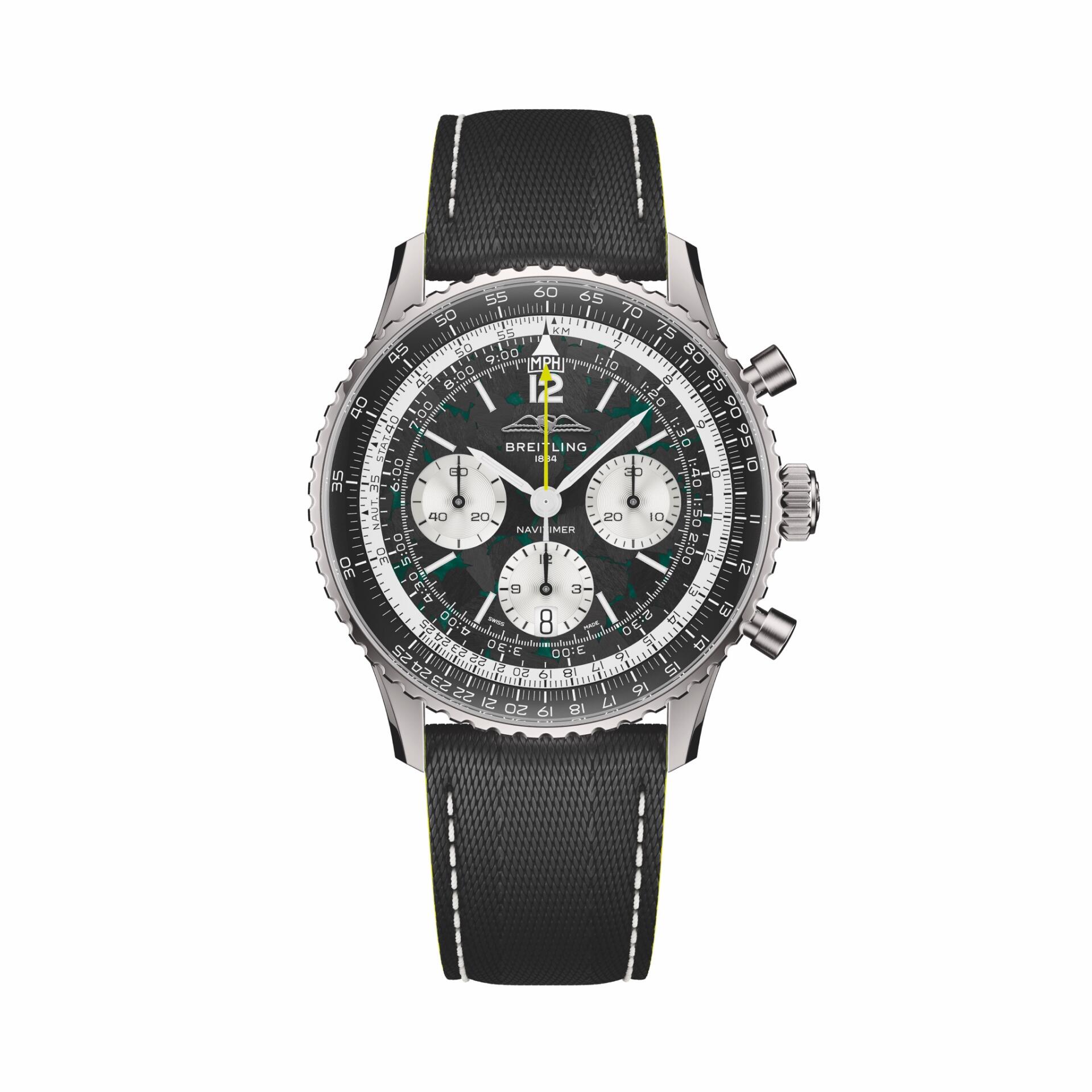 <p>Breitling x Aston Martin</p>
<p>Breitling Sponsoring Formel-1-Teams von Aston Martin</p>