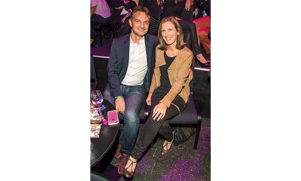 Stéphane Maquaire mit Gattin Nathalie bei der Baloise Session 2017.