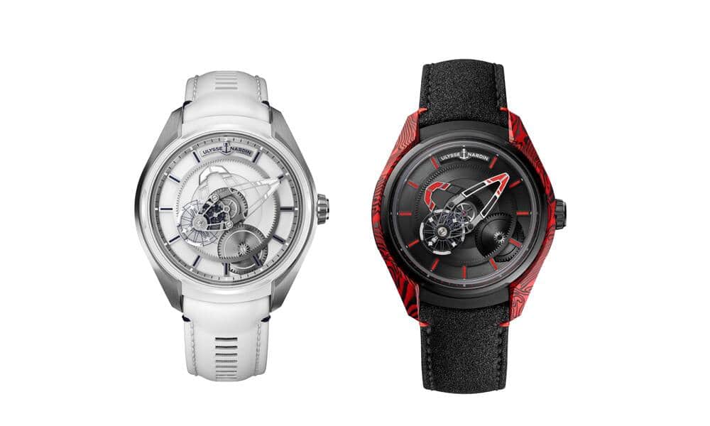 Ulysse Nardin Freak X Ice (l.) und Magma. 24 000 Fr.