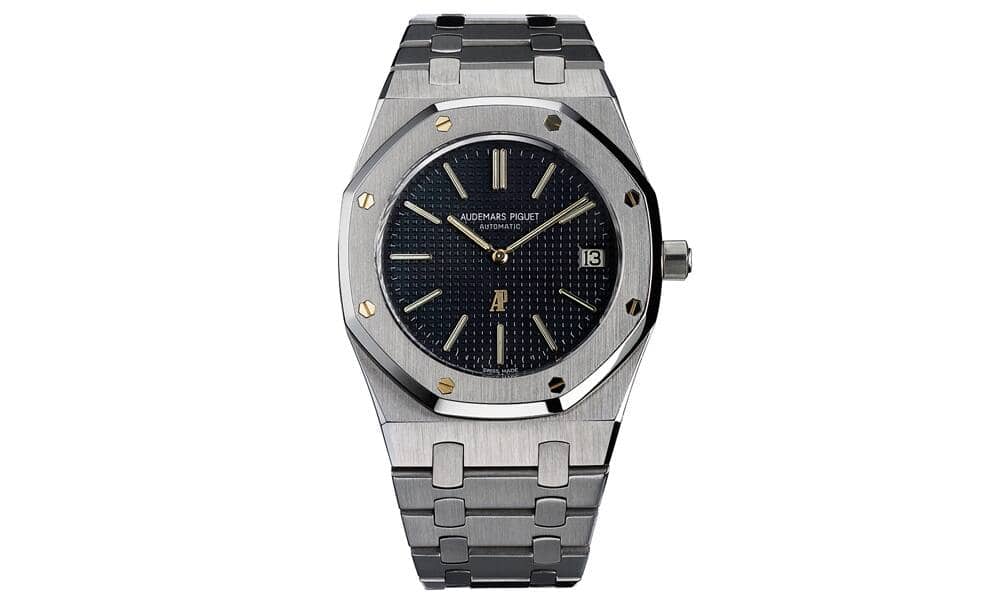 Audemars Piguet: Mit Stahlgehäuse, achteckiger Lünette, «Tapisserie»-Zifferblatt und integriertem Armband war die Royal Oak 1972 etwas nie Dagewesenes. Heute gilt sie als Legende der Moderne.