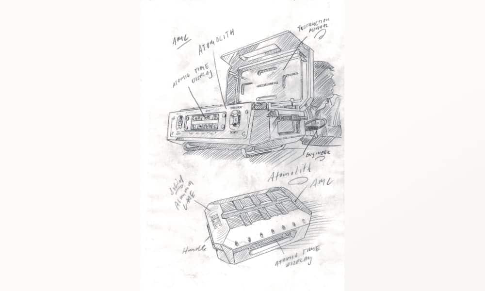Aluminiumschrein, der Atom-Mutteruhr für eine mechanische Armbanduhr ist