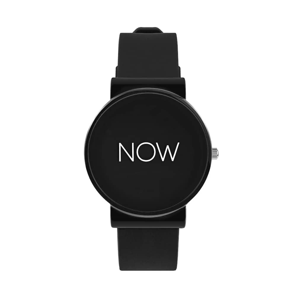 Diese Uhr zeigt nur eine Zeit: Die Now-Watch gilt als eine Metapher für den Träger und die Trägerin.