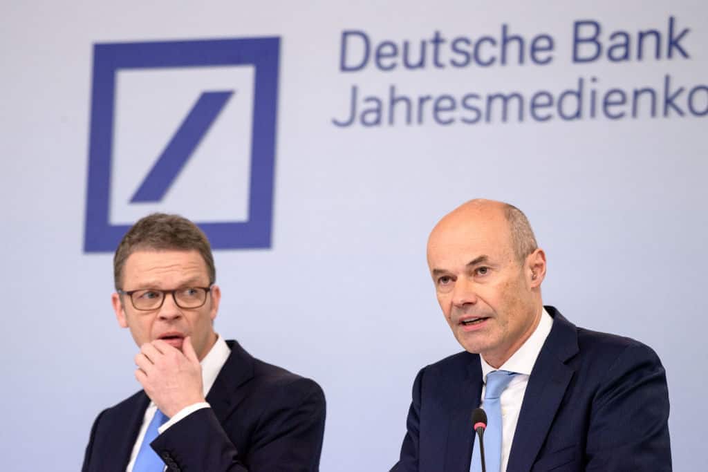 Christian Sewing und Marcus Schenck