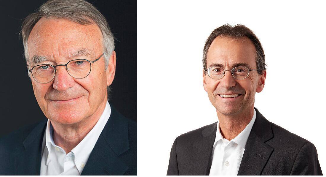 links ein Portrait von Peter Quadri und rechts ein Portrait von Andreas Casutt